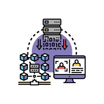 Client data security authentication concept creating secure access vector