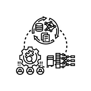 High quality training data for machine learning development vector