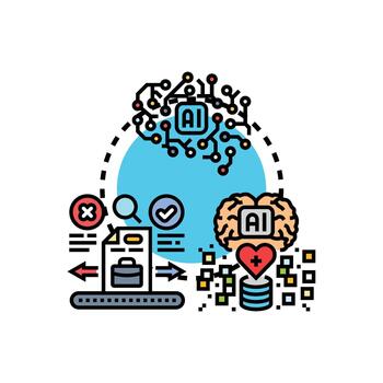 artificial formación datos Procesando, aprendiendo, y análisis vector