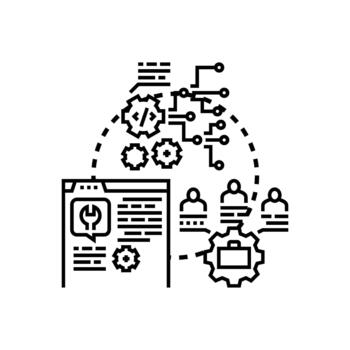Software configuration customizing digital system development process vector
