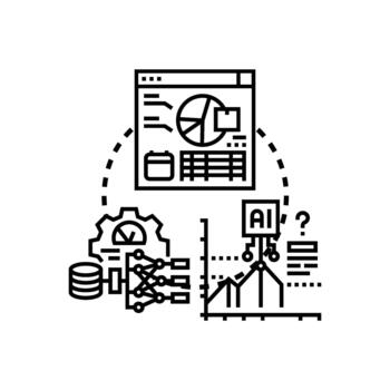 dinámica modelo analizando datos utilizando artificial inteligencia vector