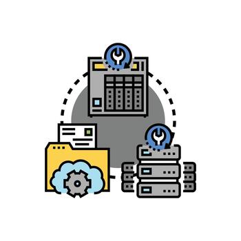 datos almacenamiento unidad gerente nube base de datos servidor vector