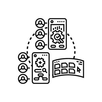 usuario experiencia optimizando proceso para móvil solicitud desarrollo vector