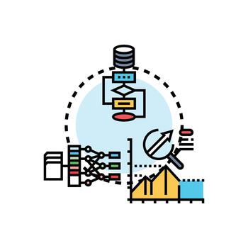 acelerado datos interpretación proceso analizando información grafico vector