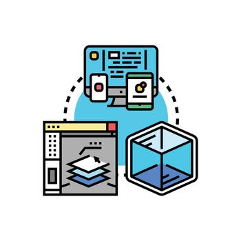 transparente código software desarrollo componente concepto vector