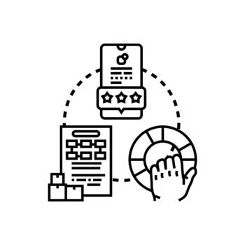 Customer support request receiving help solution vector