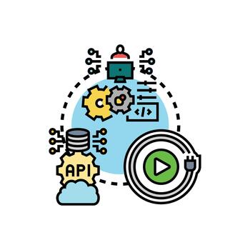software módulo integración pruebas concepto conectando componentes vector
