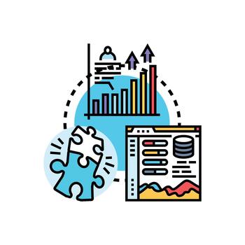 a la medida estudiante Progreso tablero datos análisis proceso vector