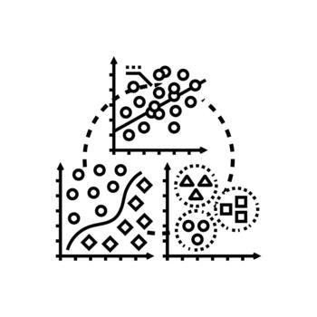 Machine learning model development data analysis vector