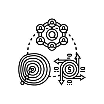 Quick iteration process flow development concept vector