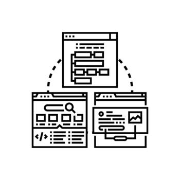 estructurado código lógica para programa desarrollo y análisis vector