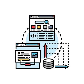 Marked up data processing for search engine optimization vector