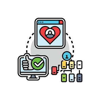 claro y usable interfaz concepto desarrollo proceso vector