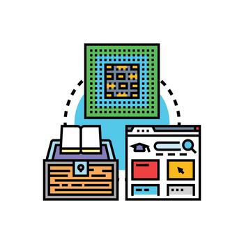 educativo tecnología utilizando artificial inteligencia aprendizaje vector
