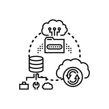 Cloud document management platform managing data storage processing vector