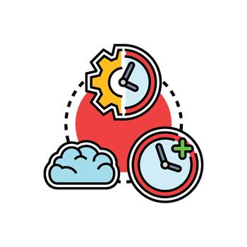 rápido despliegue nube informática desarrollo proceso vector