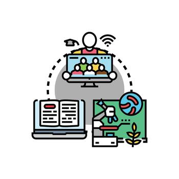 Academic course syllabus developing educational program learning vector