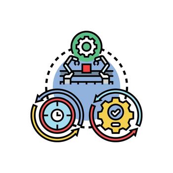 automatización regla motor sistema optimizando flujo de trabajo proceso vector