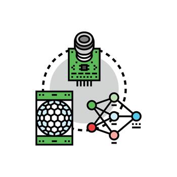 Modular learning system developing artificial intelligence concepts vector