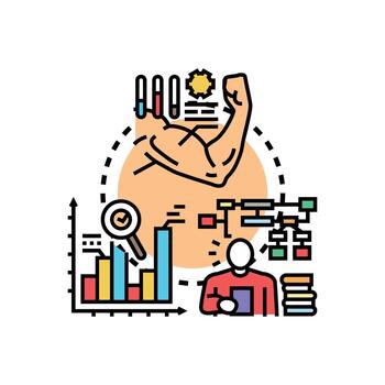 aprendizaje estado desarrollando, conocimiento creciente, habilidades mejorando proceso vector
