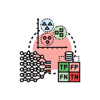 máquina aprendizaje reconocimiento evaluando complejo datos análisis con algoritmos vector