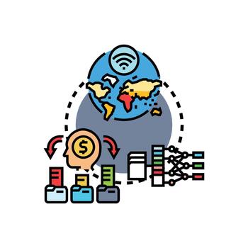 uso establecido segmentación analizando datos y consumidor comportamiento vector