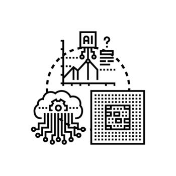 Intelligent computing artificial intelligence data processing technology vector