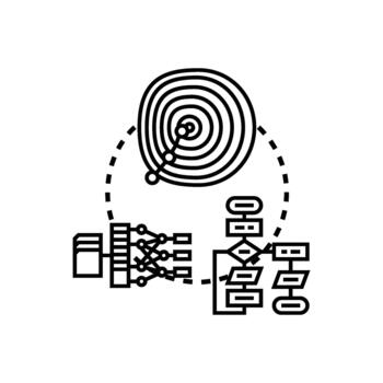 inteligente algoritmos aprendizaje proceso desarrollando artificial inteligencia vector