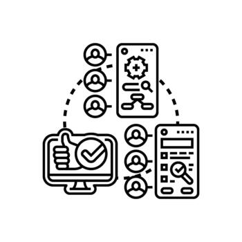 usuario interfaz y experiencia mejorando y optimizando proceso vector