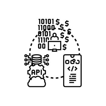 Open source app framework developing and coding system vector