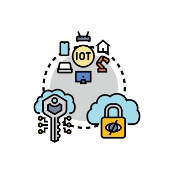Securing internet based systems cloud security concept vector