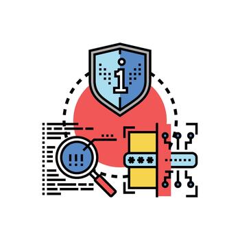 Internet seguridad pautas para proteger digital datos vector