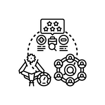 Increasing work process effectiveness developing business strategy vector