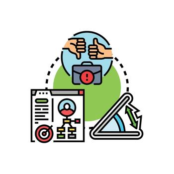 cliente frente a ángulo concepto comprensión cliente perspectiva vector