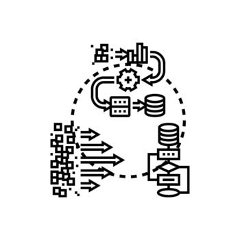 Big data system workflow processing information management vector