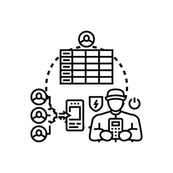 Isolated unit testing concept with software developer vector
