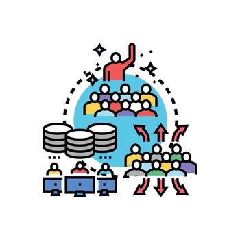 Team task misalignment creating business workflow problems vector