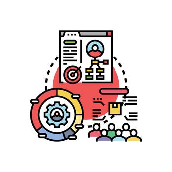 Customer centric usability developing digital user experience vector
