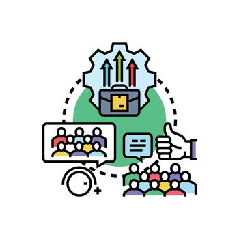 continuo realimentación lazo para negocio desarrollo proceso vector