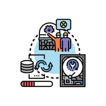 destruyendo datos documentación proceso concepto vector