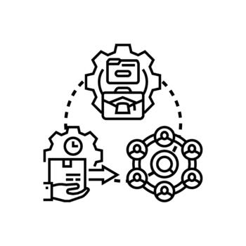 Multi threaded workflow execution enhancing team efficiency vector