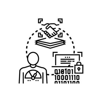 autenticado https apretón de manos protocolo estableciendo seguro datos conexión vector