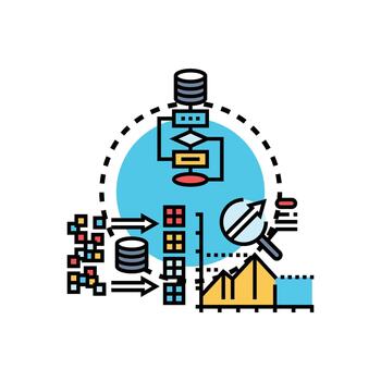 Analyzing and processing data in large scale databases vector