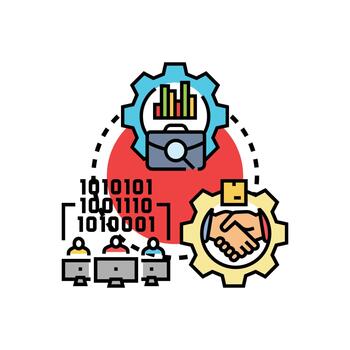 software marco de referencia desarrollo concepto para negocio programación vector