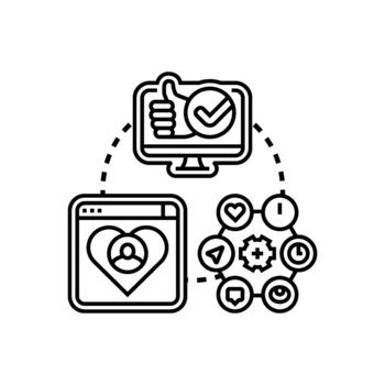 User interface customization digital personalization concept vector