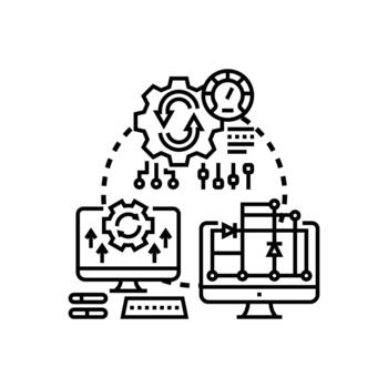Multi screen optimized design developing responsive cross platform layout vector