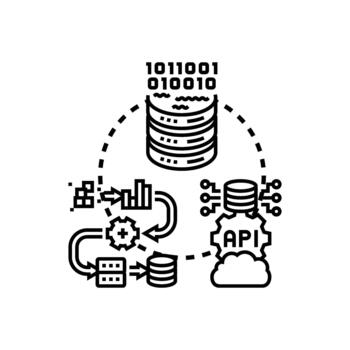 Linked library data network processing information connection vector