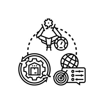 Production flow optimization process enhancing system efficiency vector