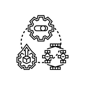 rápido implementación proceso y rápido desarrollo concepto vector