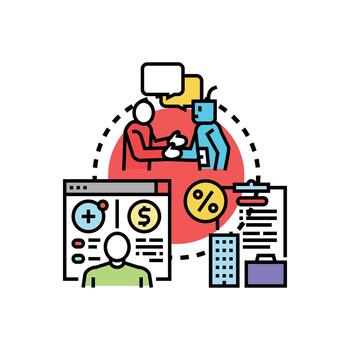 primero y hecho tutorial concepto ilustración vector